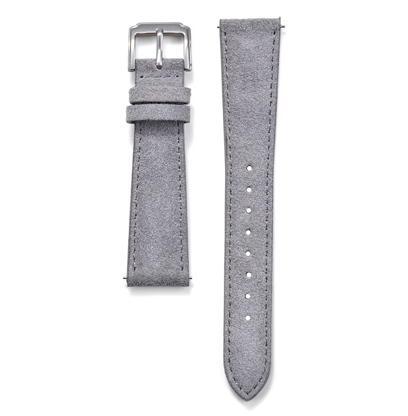 Suede Leather Strap - Gray