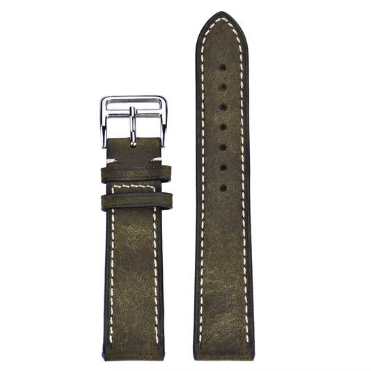 Pueblo Leather Strap - Olive